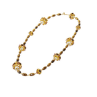 Somnia necklace, Brown, Gold-tone plated